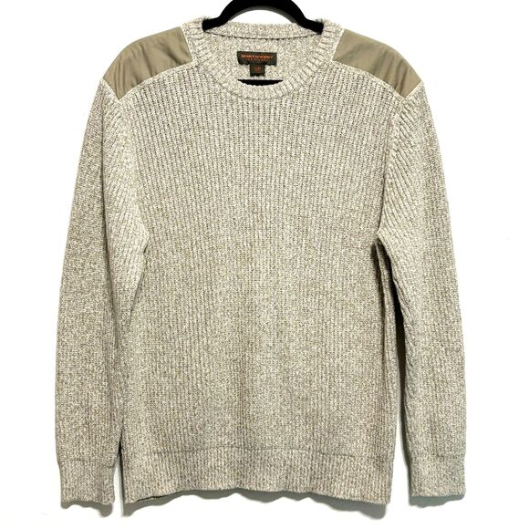 Northwest Territory Knit Sweater Men's Sz XL Oatmeal Beige 100% Cotton - Picture 1 of 5
